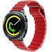 Curea piele Smartwatch Samsung Galaxy Watch 4, Watch 4 Classic, Gear S2, iUni 20 mm Red Leather Loop